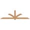 Ekena Millwork Redmond Timber Gable Bracket, Western Red Cedar, 108"W x 31 1/2"H x 1 1/2"D x 5 1/2"F, 7/12 Pitch GBW108X31X0206RED00SWR - alternate 1